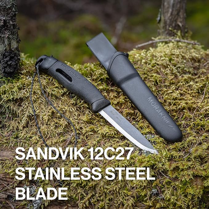 Morakniv Companion Spark 3.9-Inch Fixed-Blade Outdoor Knife and Fire Starter