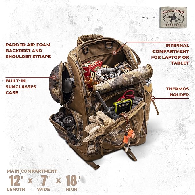 Rig'Em Right Lowdown Floating Backpack Optifade Timber