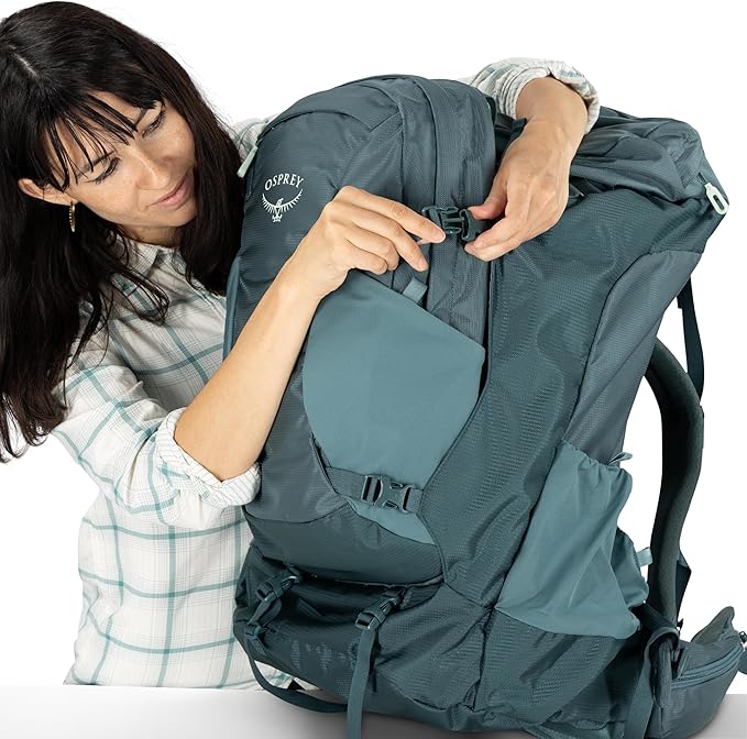 Osprey Fairview Trek Women's Travel Backpack - Hybrid Backpacking &amp Travel Bag with Internal Organization