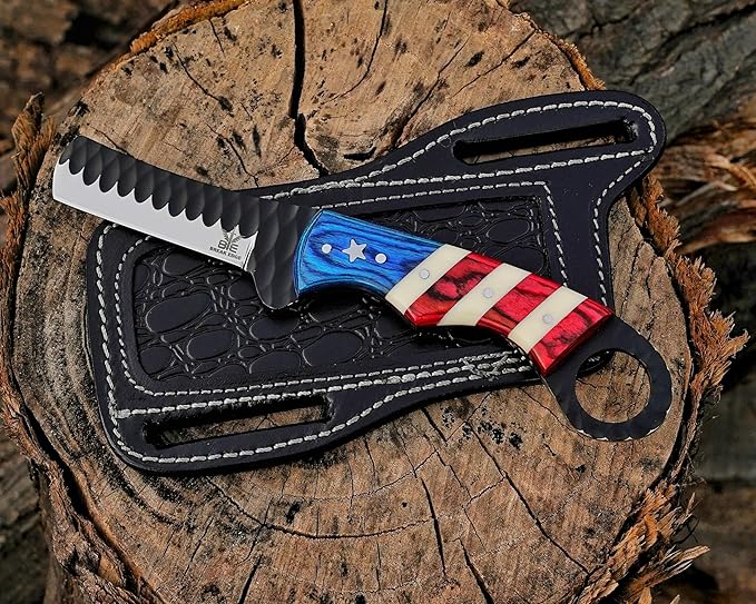 Cow Boy Knife Hand Forged Steel Bull Cutter Knife with Sheath Best Gift for Girl Friend and Boy Friend.