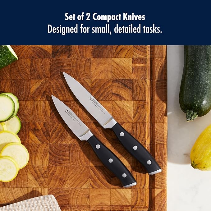HENCKELS Forged Accent Razor-Sharp 2-pc Paring Knife Set German Engineered Informed by 100+ Years of MasteryBlack