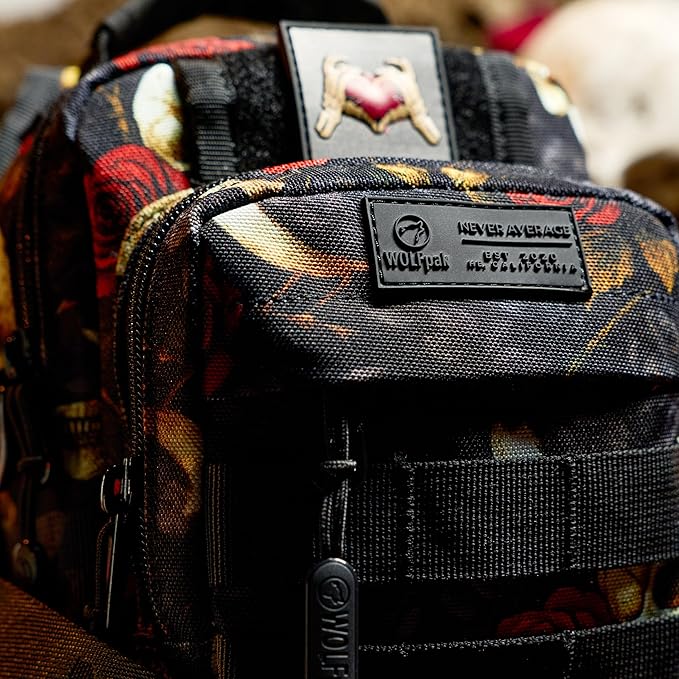 WOLFpak 4L Mini Tactical Sling Bag (Until Forever) Compact Crossbody Backpack for Gym Travel &amp EDC | Tactical Shoulder Bag with Multiple Pockets – Lightweight Durable Sling Pack for Men &amp Wo