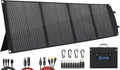 PPQ 100W Portable Solar Panel Kit 18V/6A9lb Foldable Briefcase Solar Charger w/ 24% Efficiency 3 Cables &amp 16 Outputs for All Camping Power Station RV Battery Phones IP67 Waterproof
