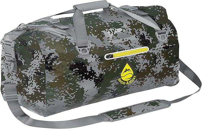 Skog Å Kust Duffelsak Heavy Duty Waterproof Duffel - Gear Bag for Sports Travel &amp More - 90L DigiCamo