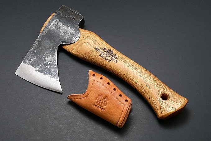 Leather Axe Handle Guard (Gransfors Bruk Hand Hatchet Tan/Natural Leather)