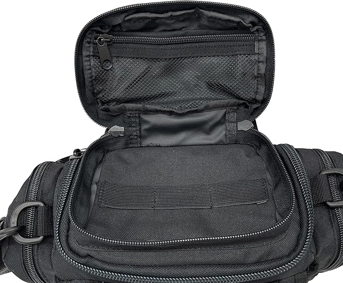 Compact Range Shooting Hunting Hiking Tactical Bag Military MOLLE Waist Shoulder Strap Pack Gear Pistol Handguns Gun Ammo