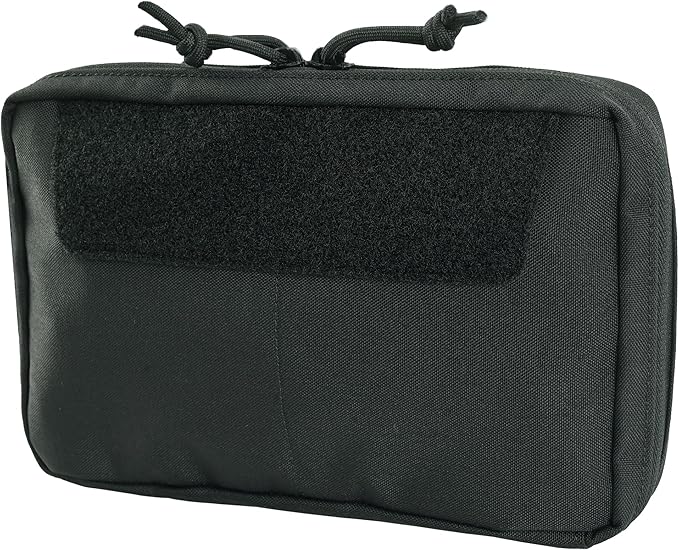 Tactical Admin Pouch Molle Attachment SABADO GP Pouch with Two Way Zipper Closure Slim EDC Utility Pouch for Hunting Vest or Hiking Backpack