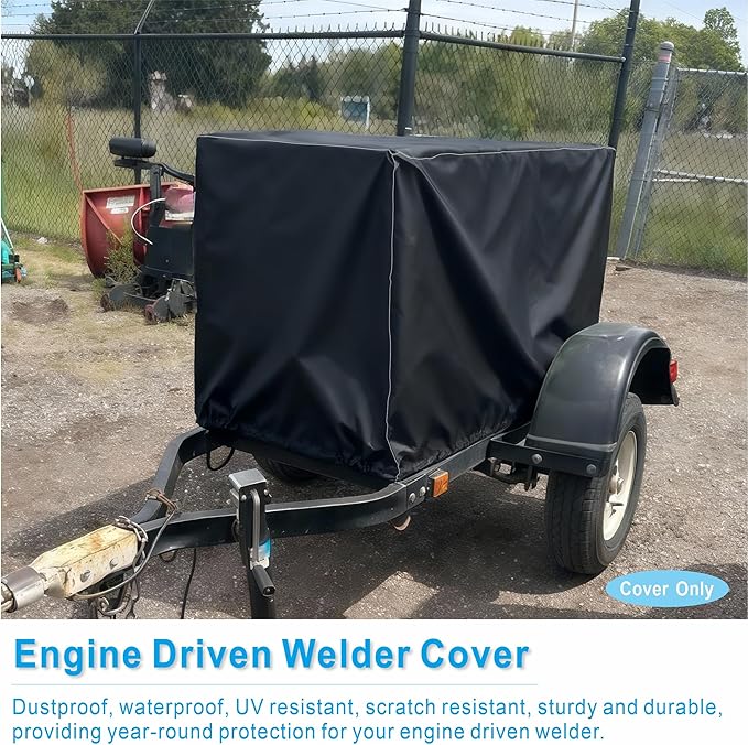 Engine Driven Welder Cover fits Ranger (330/260) and Bobcat (230/265) Engine Welder Generator Heavy-Duty Thickened Waterproof &amp Dustproof - 40 L × 23 W × 30 H - Top Thickened Plush