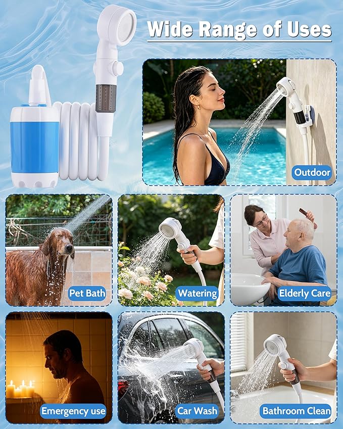 Subtoy Portable Camping Shower Outdoor Camp Shower