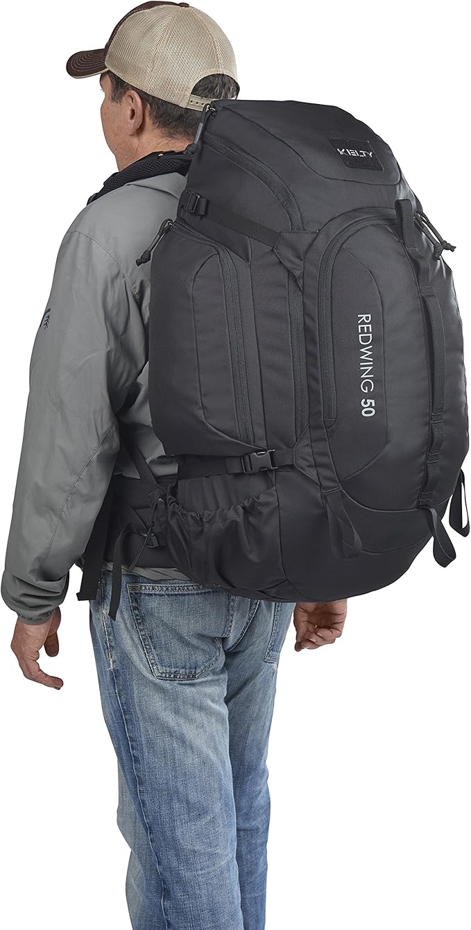 Kelty Redwing Tactical Backpack - Built to Military Specification Army Backpack Durable &amp Strong Built to Last Aluminum Stays Ideal for Military Police Outdoors Hiking or Bug Out Bag | Black