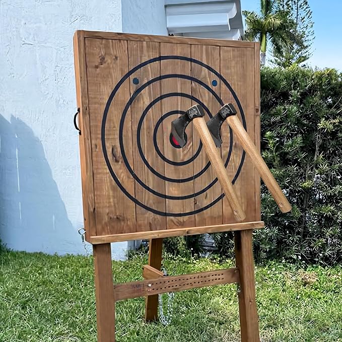 Professional Throwing Axe 16.5 Throwing Tomahawk with 1065 High Carbon Steel &amp Hickory Wooden Handle Perfect for Axe Throwiing Game Competition and Recreation Gift for Men