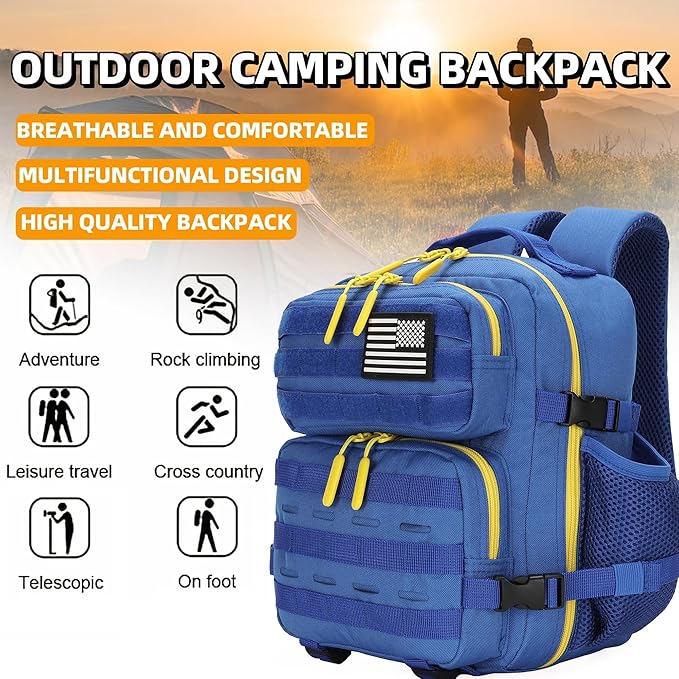 9L Mini Tactical Backpack for Men and Women Tactical Backpack Small for Hiking Small Tactical Bag Fitness Pack