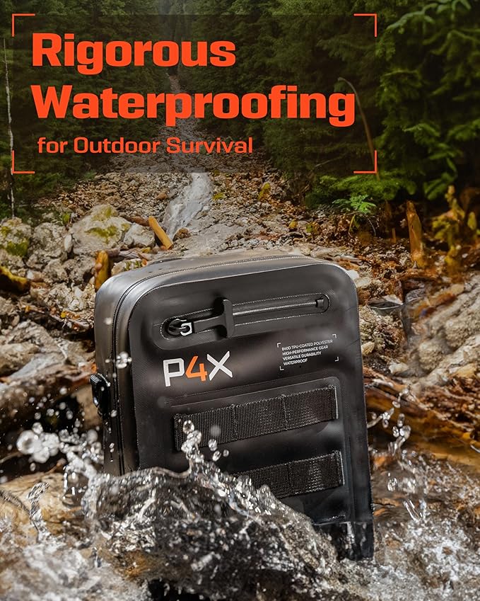 Waterproof Molle Pouch - Attach to Backpacks &amp Belts - Ideal EDC Pouch Organizer for Medical Gear Flashlight Firestarter Phones and More - Rugged Carrier for Outdoor Travel &amp Adventure
