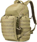 AMHEH 52L 1050D Tactical Backpack - 72 Hour Emergency Get Home Bug Out Bag with 17 Laptop and Helmet Pocket Heavy Duty Work Tan