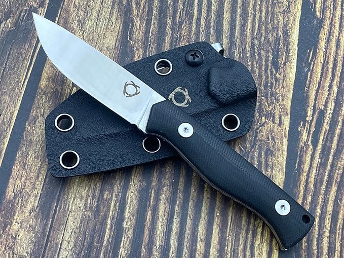 TWO SUN SixLeaf SL-41-G10 Micro Fixed Blade Knife M390 Steel G10 handle Belt Sheath EDC Mini Tool