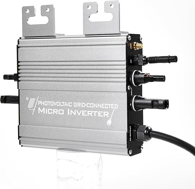 Micro Grid-Tie Inverter with Battery StorageMultiple Connection ModesAPP Control20V-60V PV Input 36V/48V Battery 180-265VAC Output (UDM-GS) (800W)