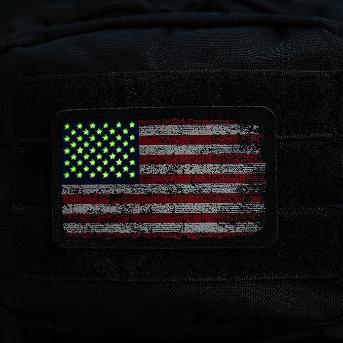 Tactical Carry Set: Shoulder Chest Pack Ace of Spades Patch Vintage USA Flag - Black Coyote/Black Standart Size