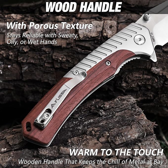 FLISSA Button Lock Folding Knife with 3.1 D2 Steel Blade G10 Handle &amp Liner Lock Pocket Knife with 3.35 14C28N Steel Blade for EDC Camping Hiking Outdoor Activities Gift for Men and Women