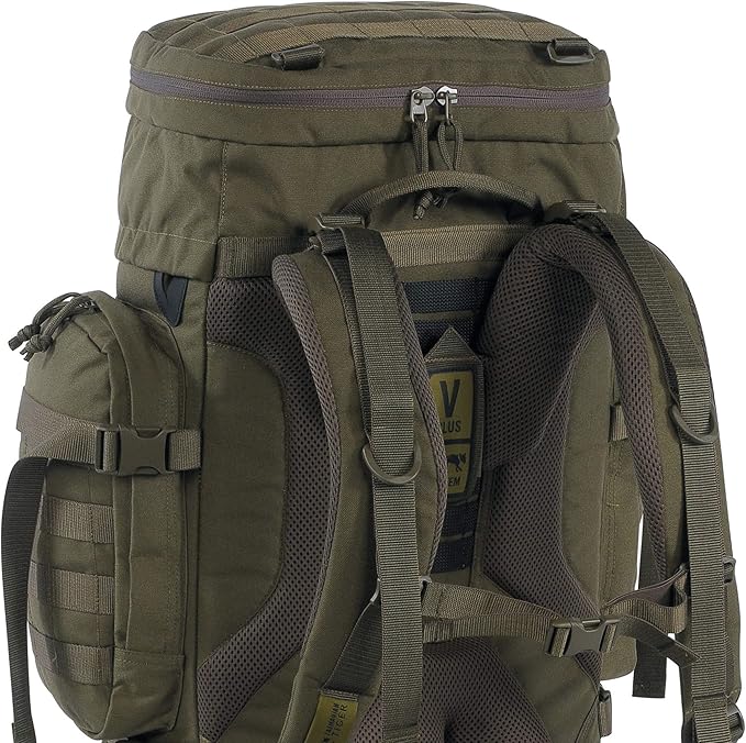 Tasmanian Tiger Raid Tactical Backpack MKIII - 52-Liter V2 Plus Carrying System with MOLLE System and Detachable Hip Strap Olive - 52 Liter
