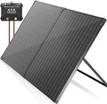 VOLTSET 100 Watt 12 Volt Portable Solar Panel with Waterproof 10A Charger Controller Foldable 100W Solar Charger Suitcase with H-Bracket for Power Station Car Camping RV Boat and Outside