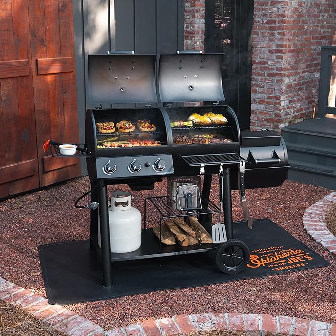 Oklahoma Joe's Canyon Combo DLX Charcoal and Propane Gas Smoker &amp Grill - 24203005