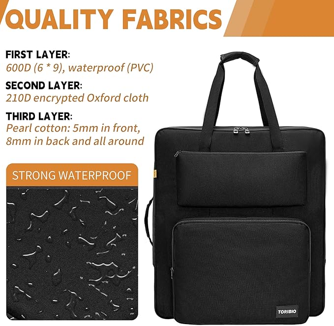 Solar Panel Travel Bag Portable Solar Panel Storage Bag Compatible with Jackery SolarSaga 100W 200W 100X Water-Resistant Protective Padded Carrying Case for 2 Panels for Outdoor Camping Travel