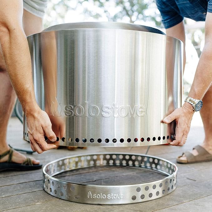 Solo Stove Yukon Big Yard Bundle Portable Fire Pit Wood Burning and Low Smokeless Fire Pit Camping Stove | 27x17 Inches with Camp Stove Accessories