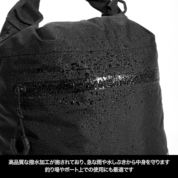 Dress (DRESS) 2-way Dry Bag 3.2 gal (10 L/ 20 L) Black/Gray Waterproof Compact Lightweight Portable Portable Fishing Disaster Prevention Camping Sacoche Tote Bag Outdoors