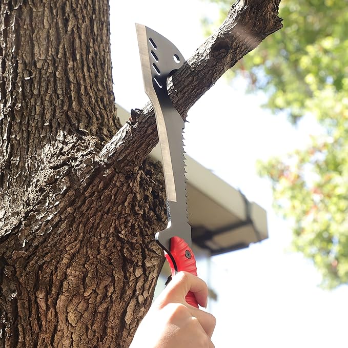 Delacour- Multi-Use Axe MacheteMachete with Nylon Sheath - Survival Machete Ideal for Camping Fishing Hunting Bushcraft - Perfect Brush Axe for Surveying- Gardening Camp Outdoor