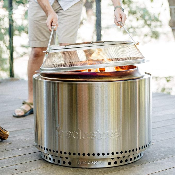 Solo Stove Yukon Big Yard Bundle Portable Fire Pit Wood Burning and Low Smokeless Fire Pit Camping Stove | 27x17 Inches with Camp Stove Accessories