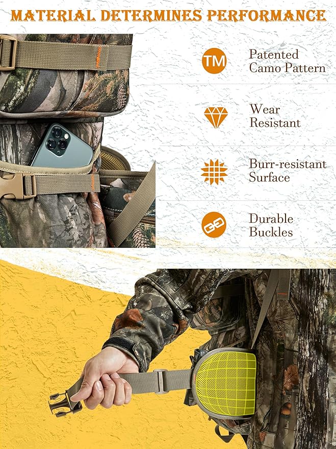 NEW VIEW Hunting Backpack for Men 80L Camo Bag for Deer Elk Waterproof Daypack with Rain Cover &amp Frame