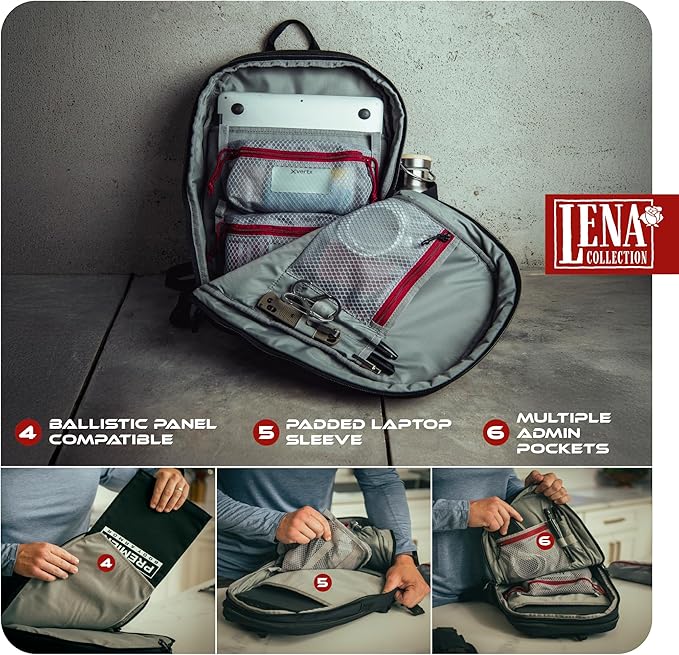Vertx Any Day Backpack with Tactical Design Versatile Storage Durable Material and Comfortable Straps for Everyday Use Wolf Grey - One Size