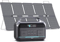 Daran 600W Solar Generator (Peak 1200W) with 100W Solar Panel576Wh Portable Power Station LiFePO4 Battery with DC/AC/USB-C PD Output1 Hr Fast Charge for Camping Home Outdoor RV and Emergency