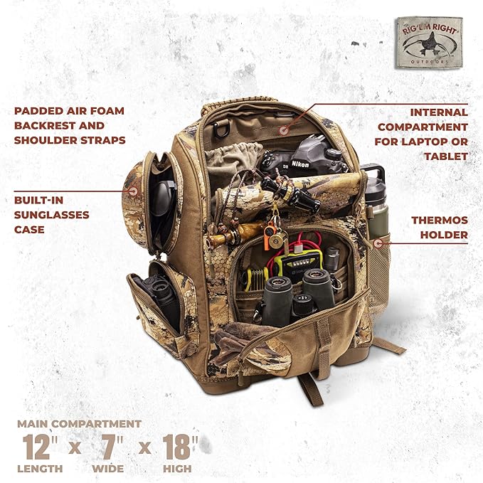 Rig'Em Right Lowdown Floating Backpack Optifade Marsh