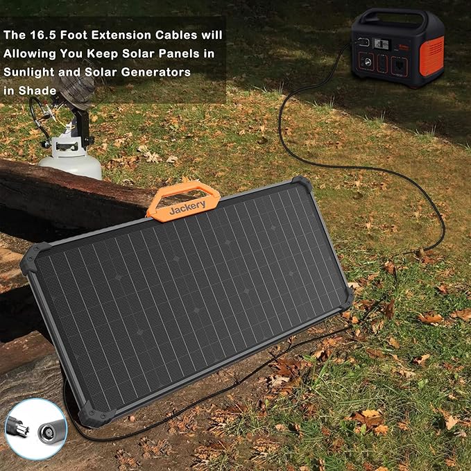 for Jackery 1000V2/1500/2000 V2 Pro Plus Extension Cable 16.5Ft DC 8020 Extension Cord fit Jackery SolarSaga Solar Panel to Jackery Explorer Pro &amp Plus Series Portable Power Station Solar Generato