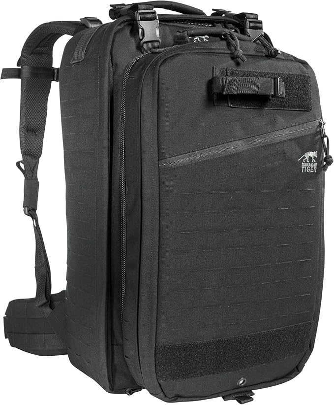 Tasmanian Tiger First Responder Move On Mk II Tactical Medic Bag Removable Pack MOLLE System YKK Zippers 40L Black