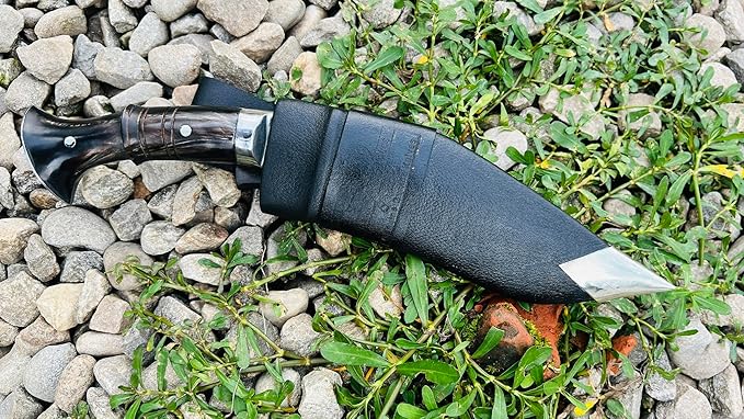 8 Inches Full Tang Service No. 1 Remade Kukri - Nepali Army Issue Khukuri Knife - Hand Forged Oil Tempered Carbon Steel Blade - Ready for Work