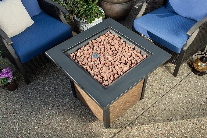 Bond Manufacturing 51846 28in Woodleaf Fire Pit Black/Tan