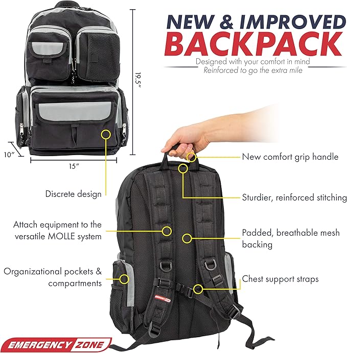 Emergency Zone Urban Backpack - Black 48L