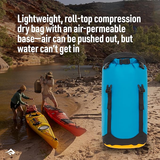 Sea to Summit eVac Compression Dry Bag Waterproof Compression Sack 5 Liter High Rise Grey