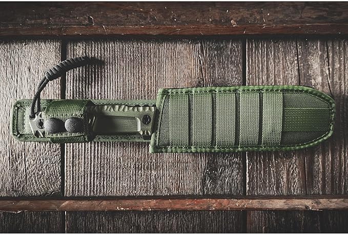 Extrema Ratio - TUSCAN S600 (BLACK) Fixed Blade Knife high-speed tool steel S600 hardened to 64 HRC burnished blade finish ergonomic Forprene handle full tang handcrafted in Italy