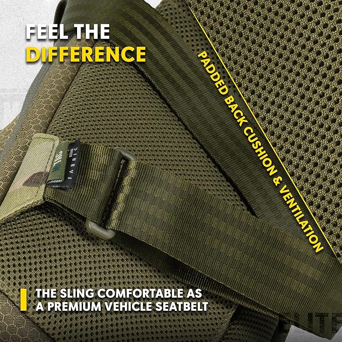 M-Tac Elite Sling Bag - EDC Tactical Crossbody Concealed Carry CCW Chest Pack