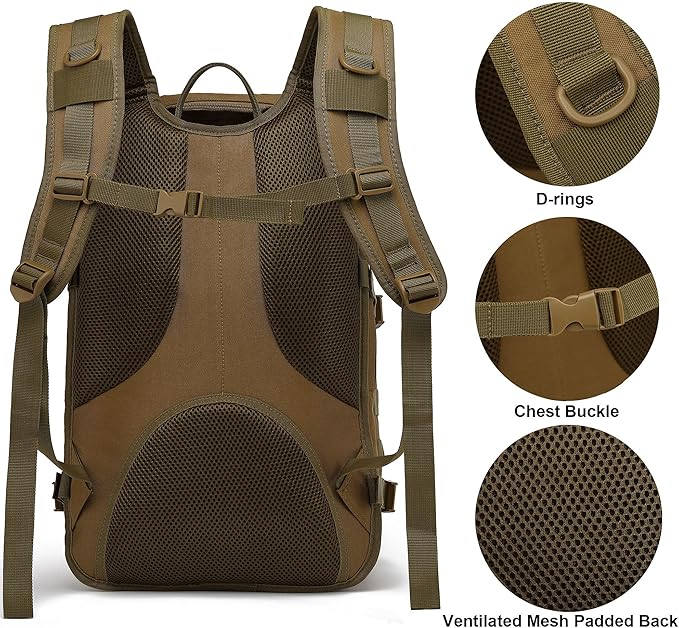 Military Tactical Backpack for Men Survival Army Backpacks for Camping Hiking Trekking