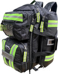 Kemp USA Ultimate EMS Backpack Military &amp Police Tactical Medical Bag EMT Survival Gear Organizer Fits BLS/ALS Equipment &amp D Tank Oxygen Cylinder Black