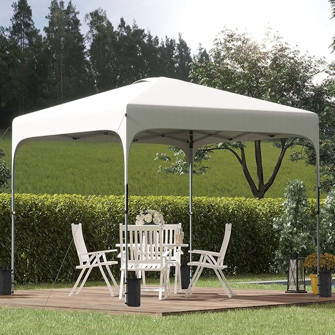 Wheeled Carry Bag 4sandbags 8x8 Pop-Up Canopy Portable Gazebo Adjustable Height Wheels 8x8 Pop-Up Canopy Wheeled Carry Bag and 4sandbags