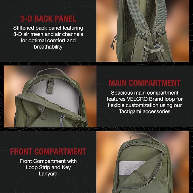 Vertx Long Walks Pack 28L Tactical Backpack EDC Gear Bag for CCW Travel Work Hiking Outdoors It's Black