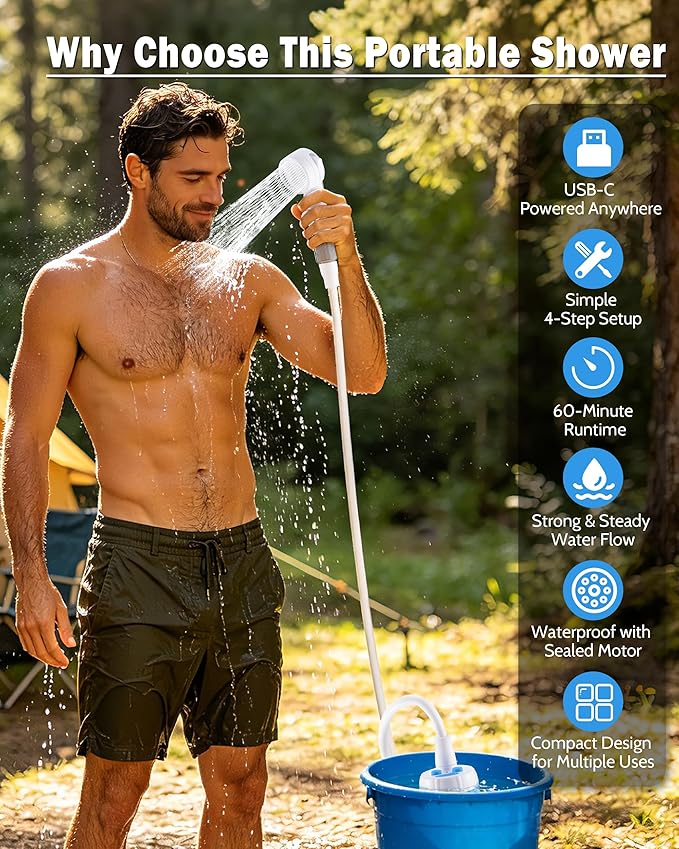 Subtoy Portable Camping Shower Outdoor Camp Shower