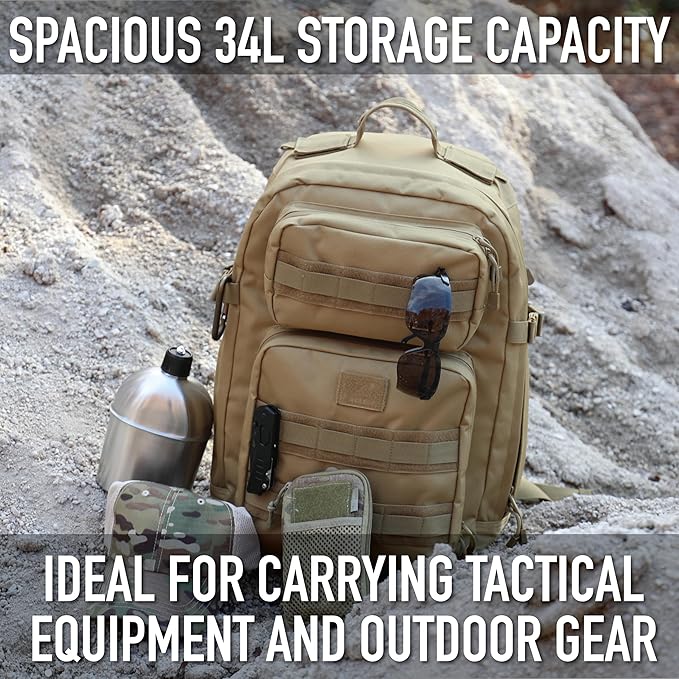 Rothco Fast Mover Tactical Backpack - Outdoor Hiking Pack for EDC Essential Gear (Olive Drab)