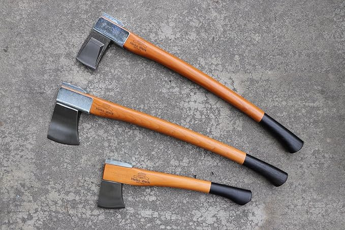 1844 Helko Werk Germany Vario Splitting Axe - German Made Midsize Splitter Axe for Splitting Wood and Splitting firewood - Head 4.5 lbs Handle 30 in. (Medium Splitting Axe) #10059