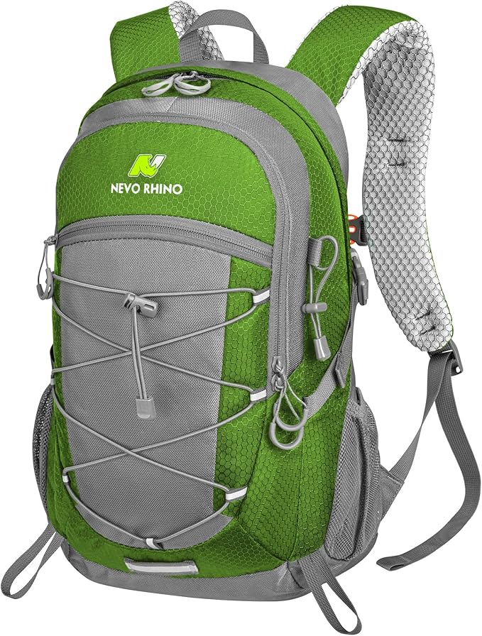 N NEVO RHINO Hiking Backpack 20L Water Resistant Outdoor Day PackLightweight Travel Small Backpack for Men Women